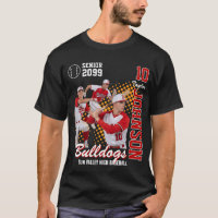 Baseball Team Custom Photo Senior Night Red