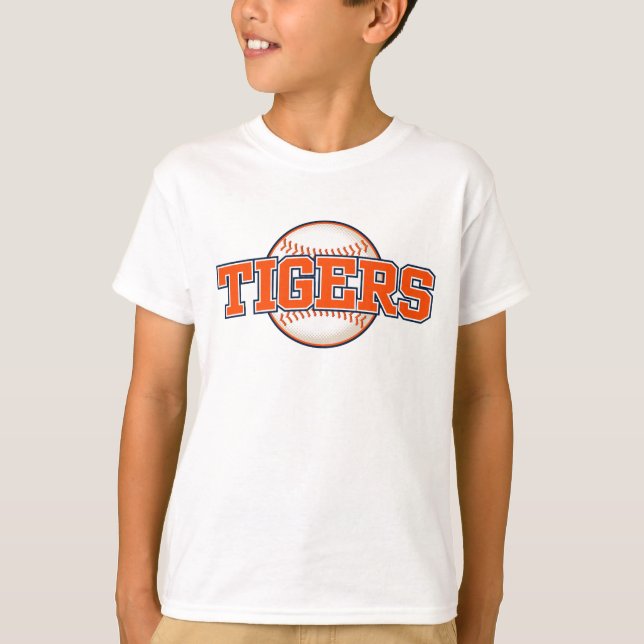 Baseball Team Detroit Tiger T-Shirt (Front)