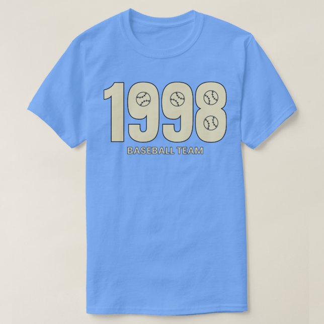 baseball team est 1998 TShirt (Design Front)