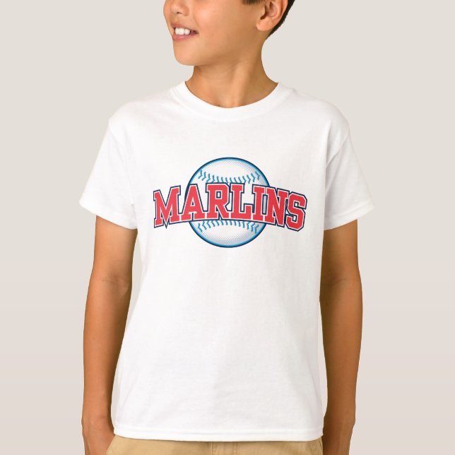 Baseball Team Miami Marlin T-Shirt (Front)
