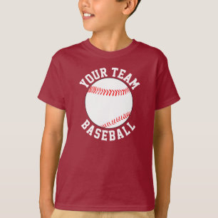 Baseball Team Name, Player & Jersey Number Sports T-Shirt