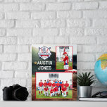 Baseball Team | Photo Memory Mate Poster<br><div class="desc">A traditional style baseball memory print. These memory keepsakes are designed to hold an individual portrait and a team picture. Add their jersey number and the name in a "signature" script on the players photo to resemble their autograph. A favorite way to commemorate an athlete's participation. This will become a...</div>