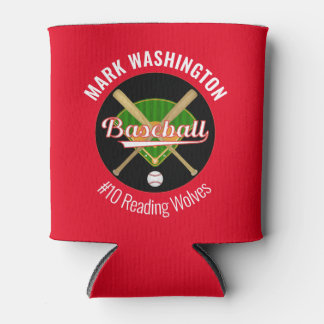 Baseball Team Player Can Coolers