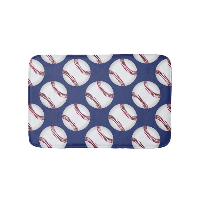 Baseball Team Sports Bath Mat Accessory (Front)