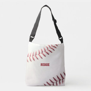 Baseball Texture Personalised Crossbody Bag