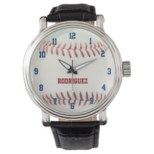 Baseball Texture Personalised Watch