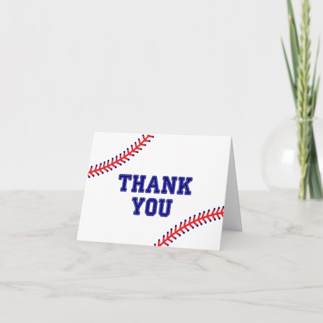 Baseball Thank You Card (Front)