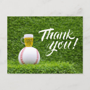 Baseball Thank you Card