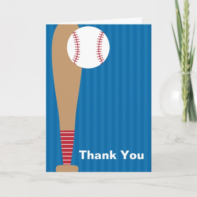 Baseball Thank You Cards (Front)