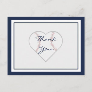 Baseball Thank You Postcards