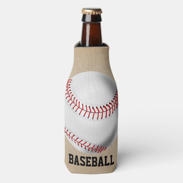 BASEBALL THEME BOTTLE COOLER (Bottle Front)