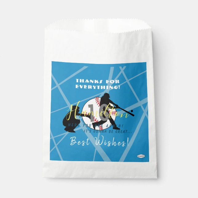 Baseball Theme Favour Bag HAMbyWG (Front)