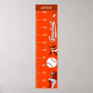 Baseball Theme Growth Charts
