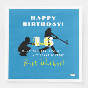 Baseball Theme Paper Napkins HAMbyWG