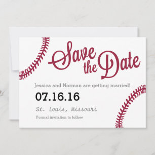 Baseball theme Save the Date