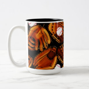 Baseball Theme Two-Tone Coffee Mug