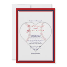 Baseball Theme Wedding Invitations