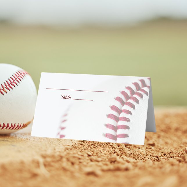 Baseball Theme Wedding Place Card (Creator Uploaded)