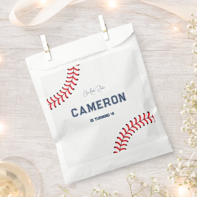Baseball Themed Birthday Favour Bags (Clipped)