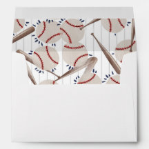 Baseball themed envelopes