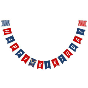 Baseball Themed Personalised Birthday  Bunting