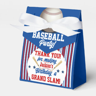 Baseball Themed Personalised Birthday Favour Box
