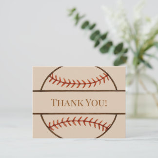 Baseball Themed Thank You Cards