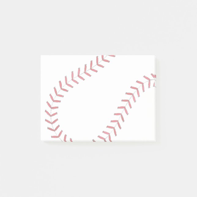 Baseball Threads Post-it Notes (Front)