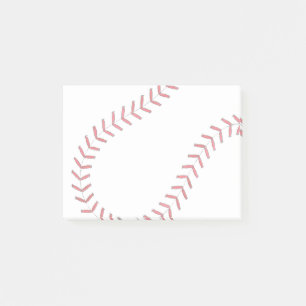 Baseball Threads Post-it Notes