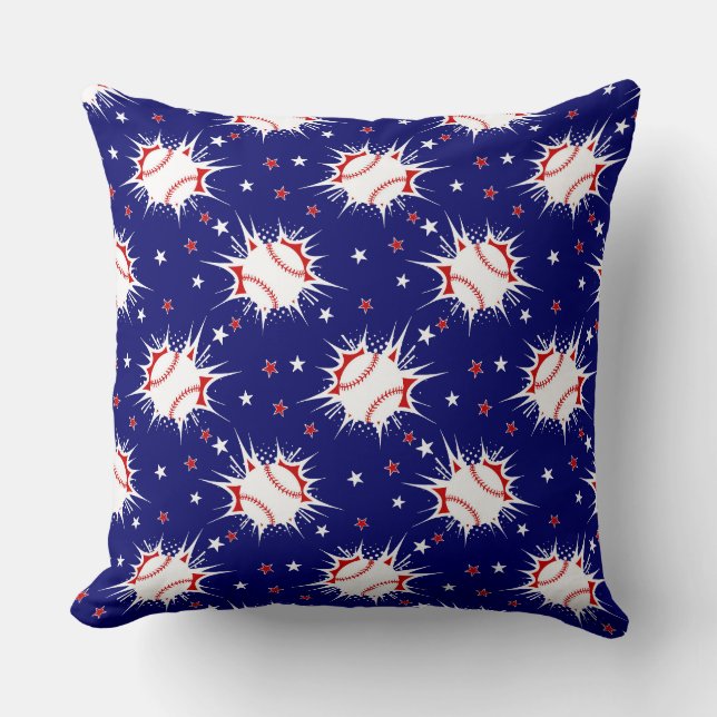 Baseball Throw Pillow (Front)