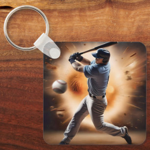 Baseball Thunder Pitch, Key Ring