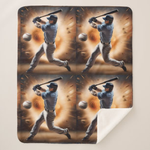 Baseball Thunder Pitch, Sherpa Blanket