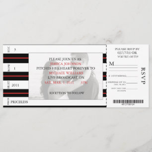 Baseball Ticket Invitation