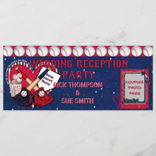Baseball Ticket Reception Invitation-TEMPLATE Invitation