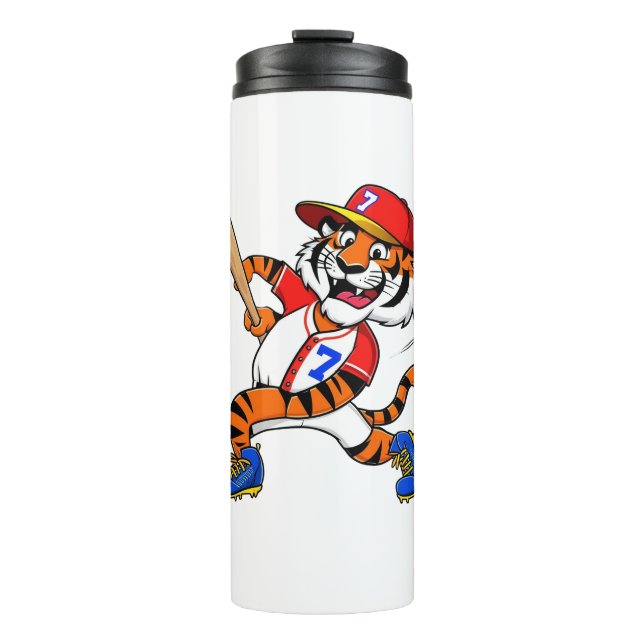 Baseball Tiger Thermal Tumbler (Front)