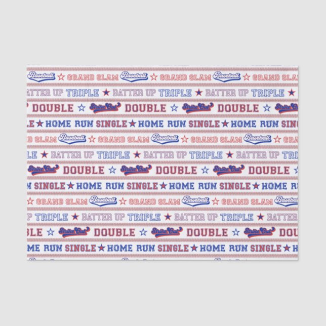 Baseball Tissue Paper (Front)