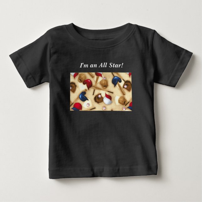 Baseball toddler jersey t-shirt (Front)