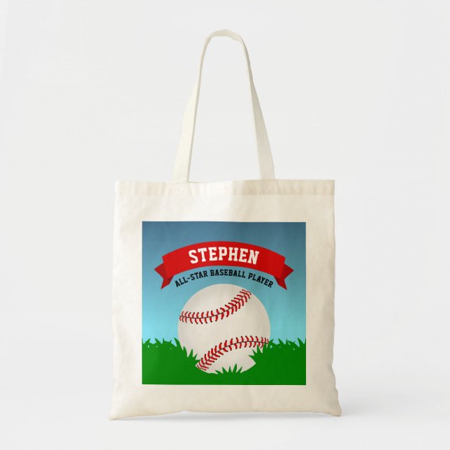 Baseball Tote Bag (Front)