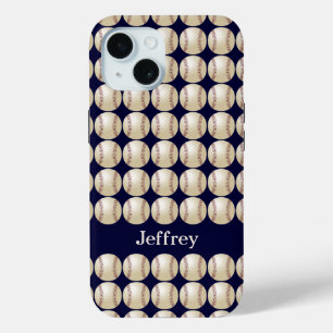 Baseball, "Tough", Personalized Name, iPhone 15 Case