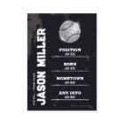 Baseball Trading Card Baseball Player Card Silver