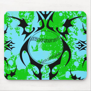 baseball. tribal. mouse mat