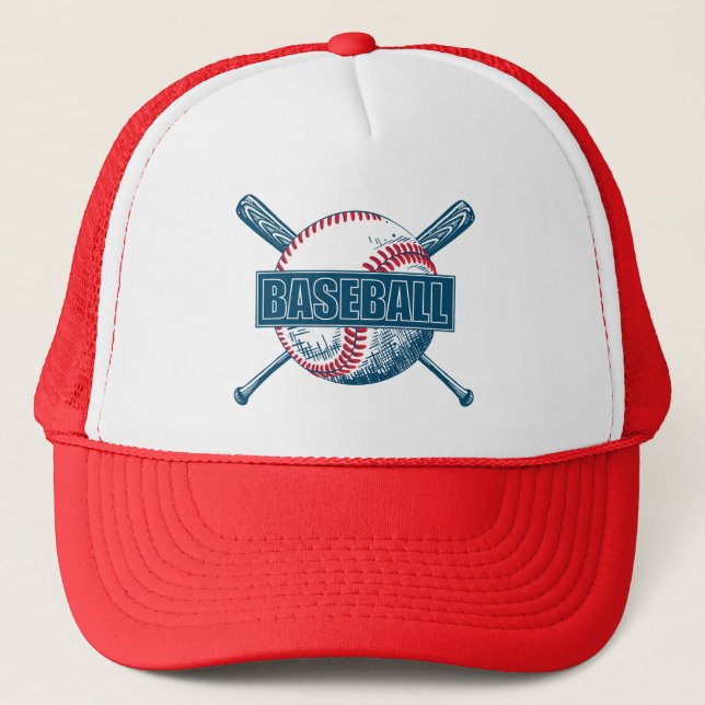 Baseball Trucker Hat (Front)
