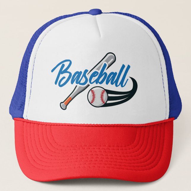 Baseball Trucker Hat (Front)