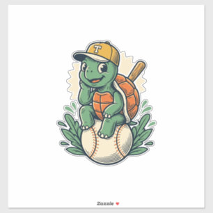 Baseball Turtle Vintage Engraving Graphic Design_1