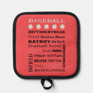 BASEBALL typography Pot Holder