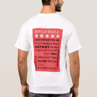 BASEBALL Typography Terminology on Back