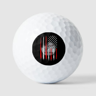 Baseball USA Flag American Flag Vintage Golf Balls