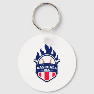 Baseball Usa Support The Team Usa Flag Playoff T S Key Ring