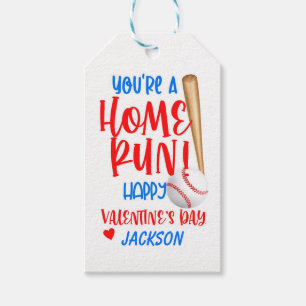Baseball Valentine Tag
