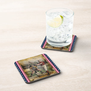 Baseball:Vintage Beverage Coaster